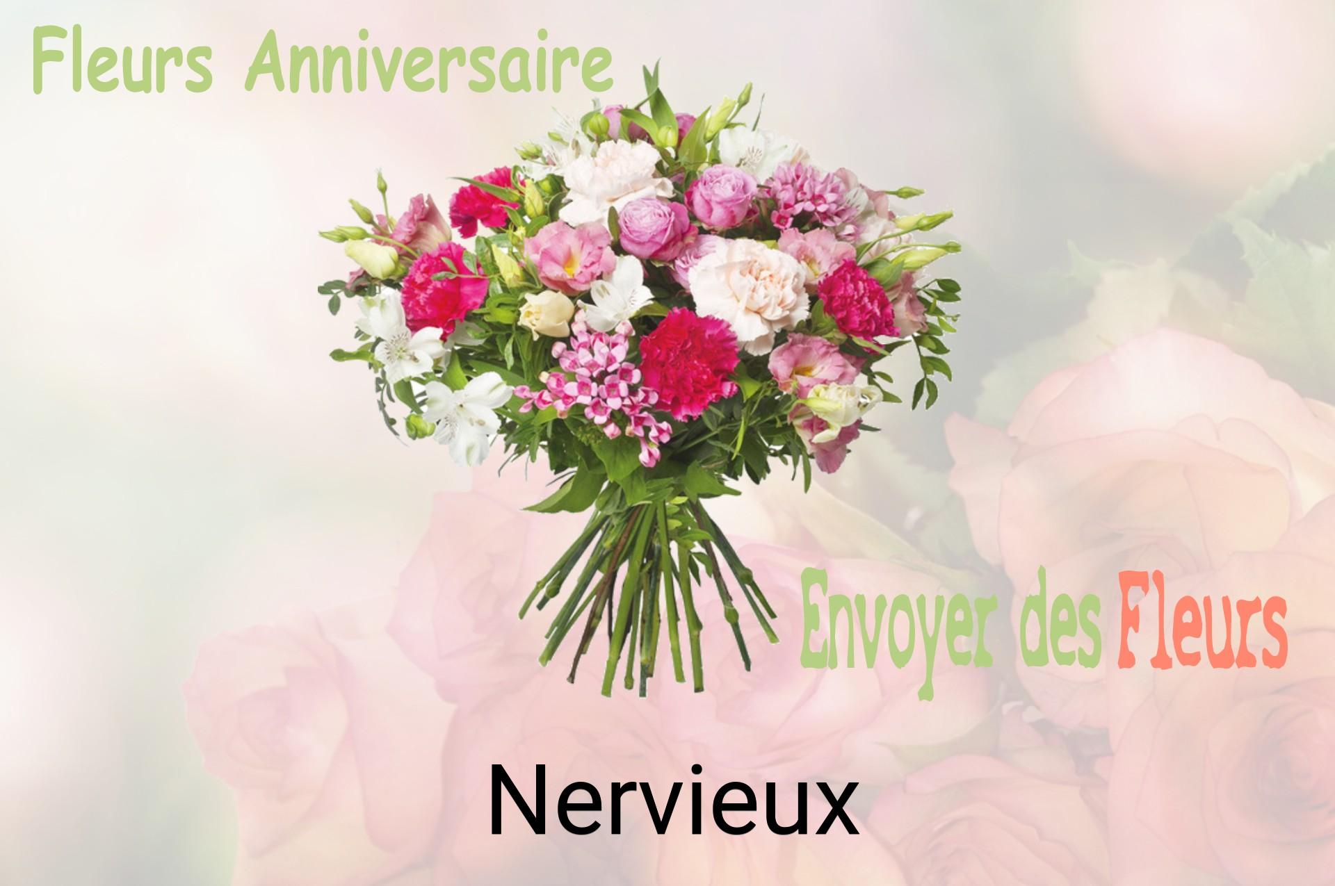 Bouquet de fleurs d’anniversaire livré à Nervieux