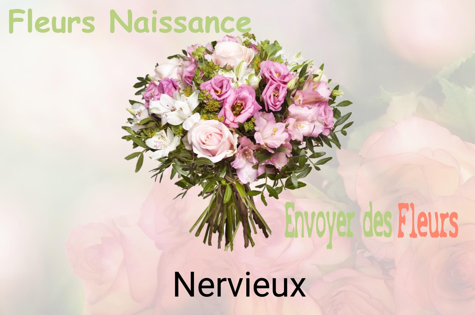 Bouquet de fleurs de naissance livré à Nervieux